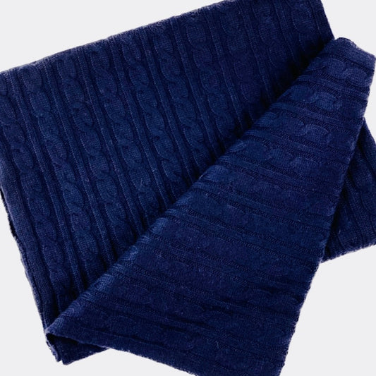 Cashmere Cable Knit Scarf Signature Cashmere