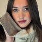 Ash Brown & Natural Cream Reversible Snood